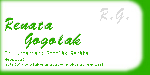 renata gogolak business card