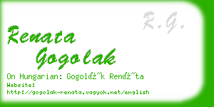 renata gogolak business card